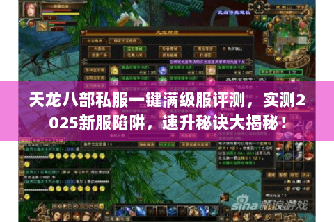 天龙八部私服一键满级服评测，实测2025新服陷阱，速升秘诀大揭秘！
