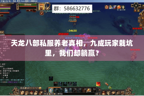 天龙八部私服养老真相,九成玩家栽坑里,我们却躺赢? 天龙八部私服养老真相,九成玩家栽坑里,我们却躺赢?