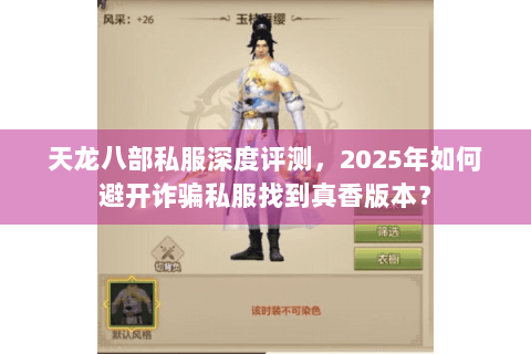 天龙八部私服深度评测，2025年如何避开诈骗私服找到真香版本？