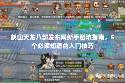鹤山天龙八部发布网新手避坑指南，5个必须知道的入门技巧