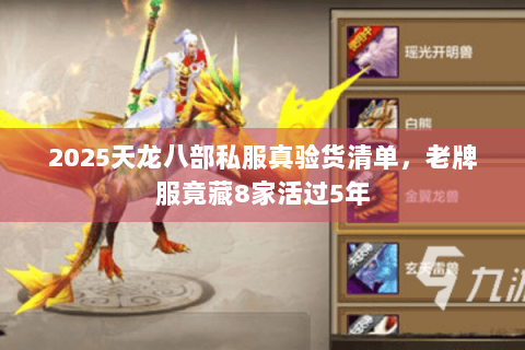 2025天龙八部私服真验货清单,老牌服竟藏8家活过5年 2025天龙八部私服真验货清单,老牌服竟藏8家活过5年