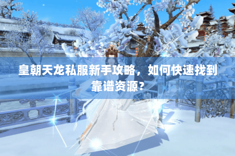 皇朝天龙私服新手攻略，如何快速找到靠谱资源？