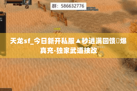 天龙sf_今日新开私服▲秒进满回馈◀爆真充·独家武道技改 天龙sf_今日新开私服▲秒进满回馈◀爆真充·独家武道技改