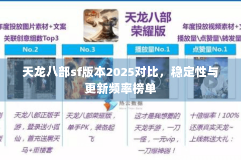 天龙八部sf版本2025对比，稳定性与更新频率榜单