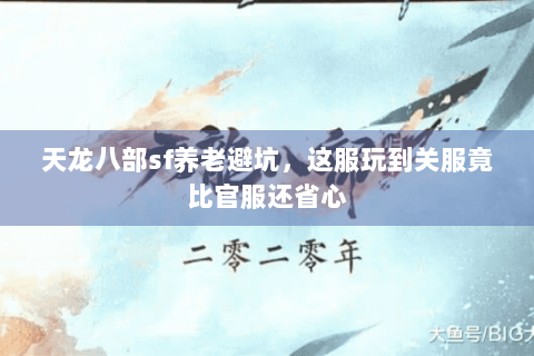 天龙八部sf养老避坑，这服玩到关服竟比官服还省心