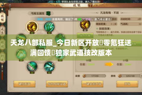 天龙八部私服_今日新区开放▶零氪狂送满回馈◀独家武道技改版本