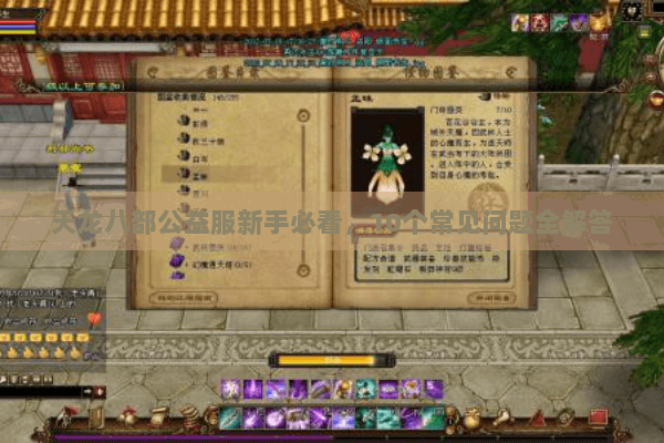 天龙八部公益服新手必看,10个常见问题全解答 天龙八部公益服新手必看,10个常见问题全解答