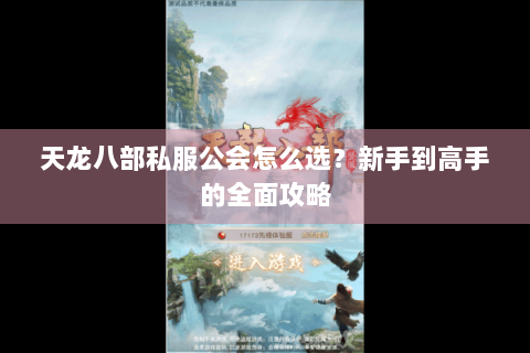 天龙八部私服公会怎么选?新手到高手的全面攻略 天龙八部私服公会怎么选?新手到高手的全面攻略