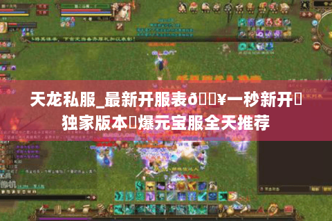 天龙私服_最新开服表🔥一秒新开▷独家版本◁爆元宝服全天推荐
