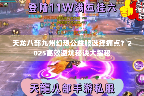 天龙八部九州幻想公益服选择痛点？2025高效避坑秘诀大揭秘