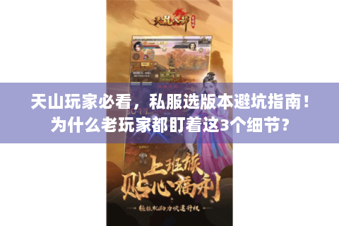 天山玩家必看,私服选版本避坑指南!为什么老玩家都盯着这3个细节? 天山玩家必看,私服选版本避坑指南!为什么老玩家都盯着这3个细节?