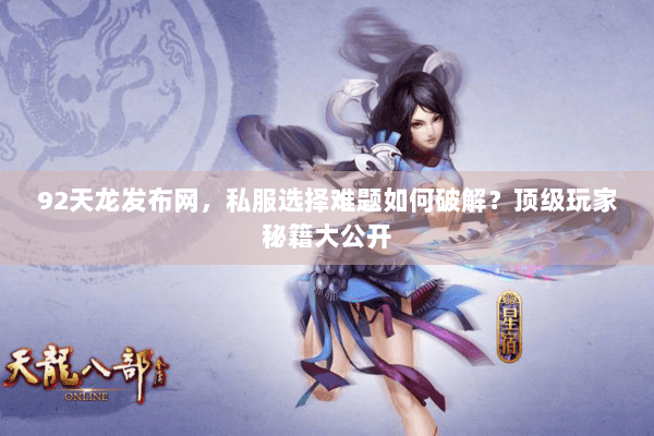 92天龙发布网，私服选择难题如何破解？顶级玩家秘籍大公开