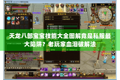 天龙八部宝宝技能大全图解竟是私服最大陷阱？老玩家血泪破解法