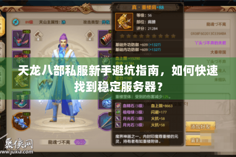 天龙八部私服新手避坑指南，如何快速找到稳定服务器？