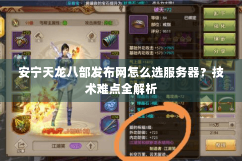 安宁天龙八部发布网怎么选服务器？技术难点全解析