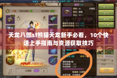 天龙八部sf熊猫天龙新手必看，10个快速上手指南与资源获取技巧