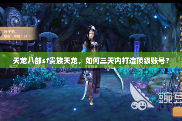 天龙八部sf贵族天龙，如何三天内打造顶级账号？