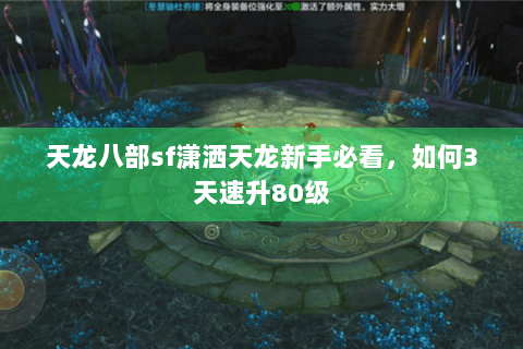 天龙八部sf潇洒天龙新手必看，如何3天速升80级