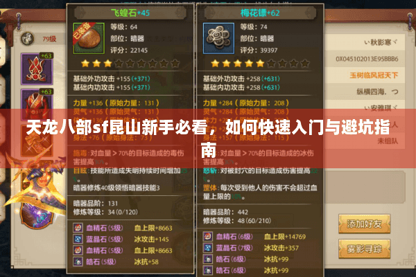 天龙八部sf昆山新手必看，如何快速入门与避坑指南