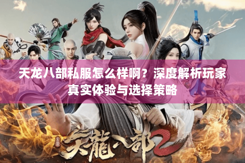 天龙八部私服怎么样啊？深度解析玩家真实体验与选择策略