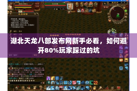 湖北天龙八部发布网新手必看，如何避开80%玩家踩过的坑