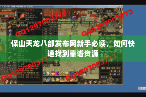 保山天龙八部发布网新手必读，如何快速找到靠谱资源