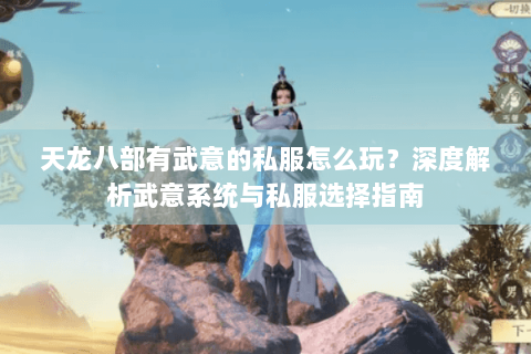 天龙八部有武意的私服怎么玩？深度解析武意系统与私服选择指南