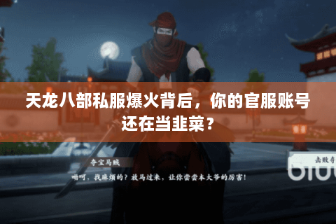 天龙八部私服爆火背后,你的官服账号还在当韭菜? 天龙八部私服爆火背后,你的官服账号还在当韭菜?