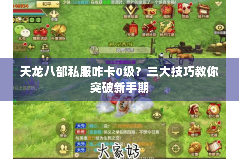 天龙八部私服咋卡0级？三大技巧教你突破新手期
