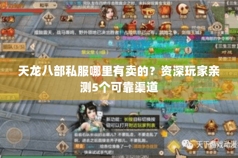 天龙八部私服哪里有卖的?资深玩家亲测5个可靠渠道 天龙八部私服哪里有卖的?资深玩家亲测5个可靠渠道