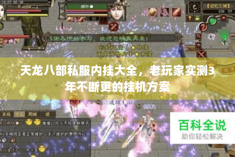天龙八部私服内挂大全，老玩家实测3年不断更的挂机方案