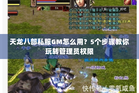 天龙八部私服GM怎么用？5个步骤教你玩转管理员权限