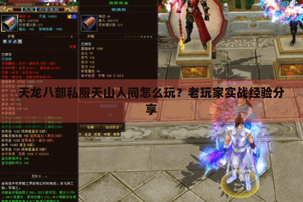 天龙八部私服天山人间怎么玩?老玩家实战经验分享 天龙八部私服天山人间怎么玩?老玩家实战经验分享