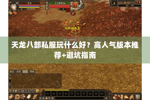 天龙八部私服玩什么好？高人气版本推荐+避坑指南