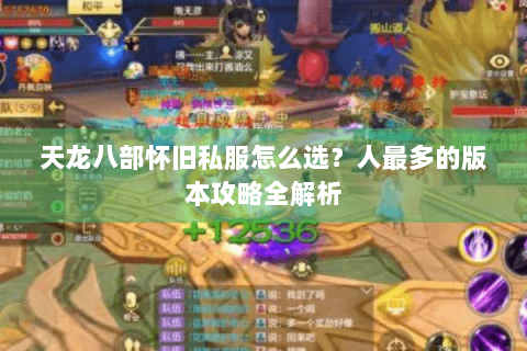 天龙八部怀旧私服怎么选？人最多的版本攻略全解析