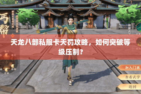 天龙八部私服卡天罚攻略，如何突破等级压制？