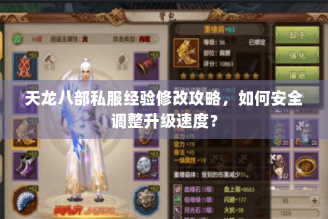 天龙八部私服经验修改攻略，如何安全调整升级速度？