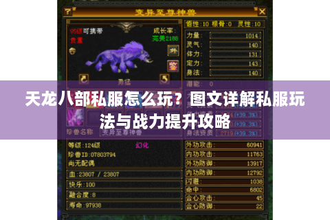 天龙八部私服怎么玩?图文详解私服玩法与战力提升攻略 天龙八部私服怎么玩?图文详解私服玩法与战力提升攻略