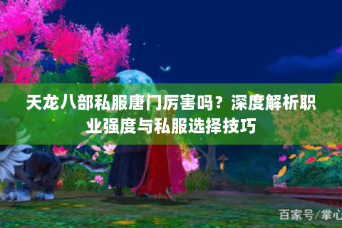 天龙八部私服唐门厉害吗？深度解析职业强度与私服选择技巧