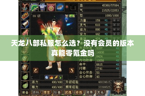 天龙八部私服怎么选?没有会员的版本真能零氪金吗 天龙八部私服怎么选?没有会员的版本真能零氪金吗
