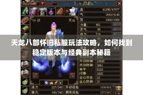 天龙八部怀旧私服玩法攻略，如何找到稳定版本与经典副本秘籍