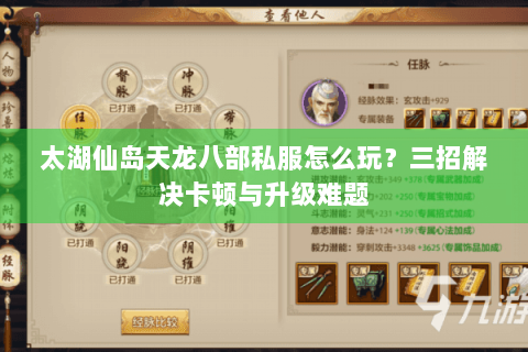 太湖仙岛天龙八部私服怎么玩?三招解决卡顿与升级难题 太湖仙岛天龙八部私服怎么玩?三招解决卡顿与升级难题