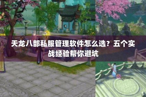 天龙八部私服管理软件怎么选？五个实战经验帮你避坑