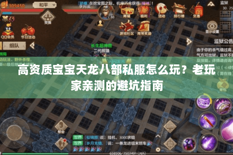 高资质宝宝天龙八部私服怎么玩?老玩家亲测的避坑指南 高资质宝宝天龙八部私服怎么玩?老玩家亲测的避坑指南