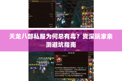 天龙八部私服为何总有毒？资深玩家亲测避坑指南