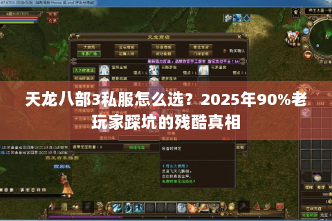 天龙八部3私服怎么选?2025年90%老玩家踩坑的残酷真相 天龙八部3私服怎么选?2025年90%老玩家踩坑的残酷真相