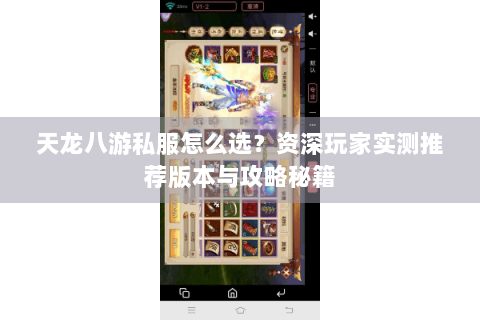 天龙八游私服怎么选?资深玩家实测推荐版本与攻略秘籍 天龙八游私服怎么选?资深玩家实测推荐版本与攻略秘籍