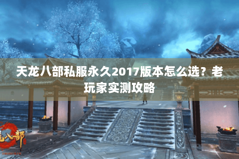 天龙八部私服永久2017版本怎么选?老玩家实测攻略 天龙八部私服永久2017版本怎么选?老玩家实测攻略