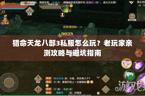 猎命天龙八部3私服怎么玩？老玩家亲测攻略与避坑指南