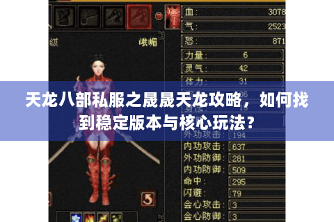 天龙八部私服之晟晟天龙攻略，如何找到稳定版本与核心玩法？